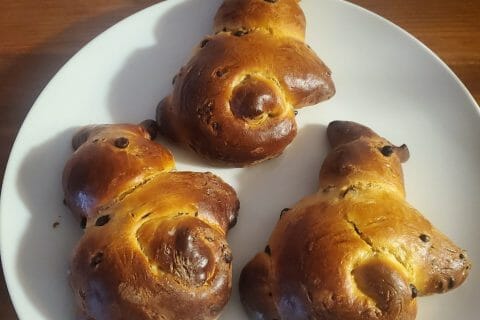 Cliquez pour zoomer ! Brioches lapin de Pâques Thermomix par nathaliemtz