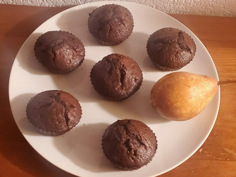 Cliquez pour zoomer ! Muffins poires chocolat Thermomix par nathaliemtz