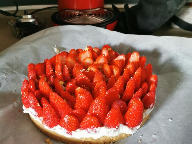 Cliquez pour zoomer ! Tarte aux fraises sans cuisson Thermomix par jurgen