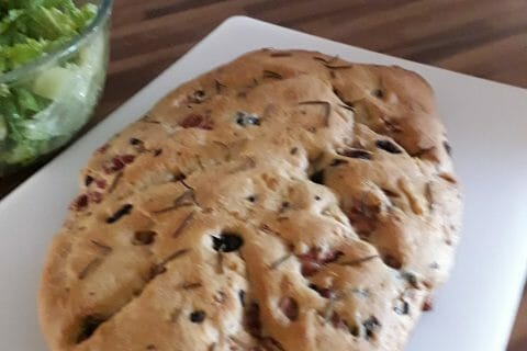 Cliquez pour zoomer ! Fougasse olives et lardons Thermomix par gabriela_3