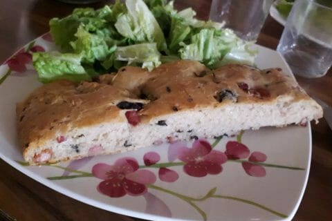 Cliquez pour zoomer ! Fougasse olives et lardons Thermomix par gabriela_3