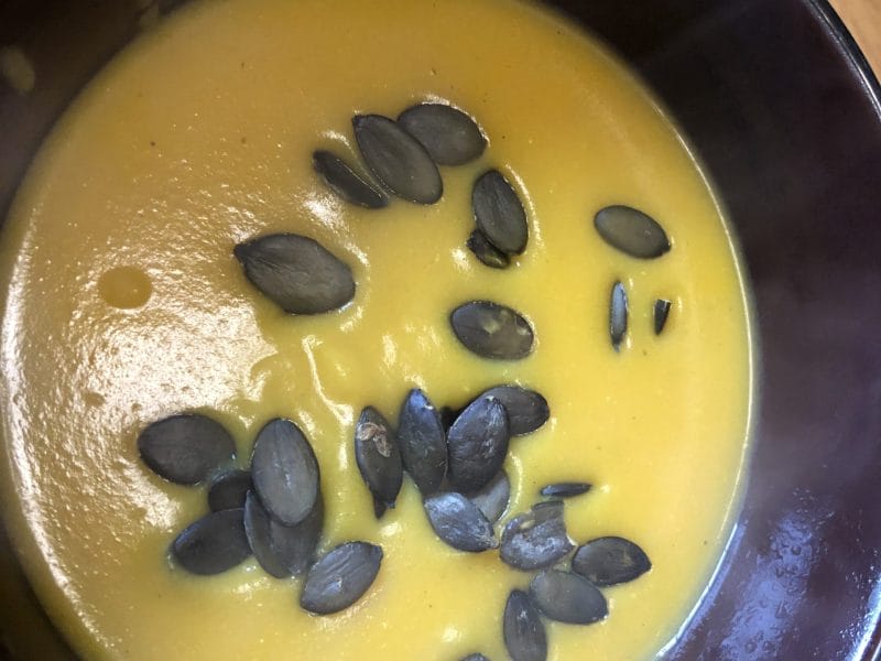 Cliquez pour zoomer ! Velouté de butternut aux lentilles corail et au curry Thermomix par aixue