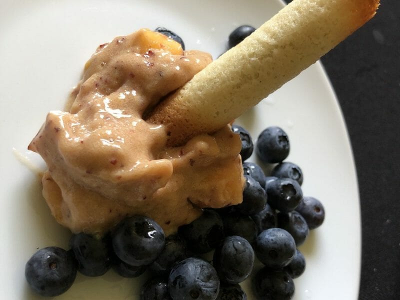 Cliquez pour zoomer ! Sorbet pêche Thermomix par aixue