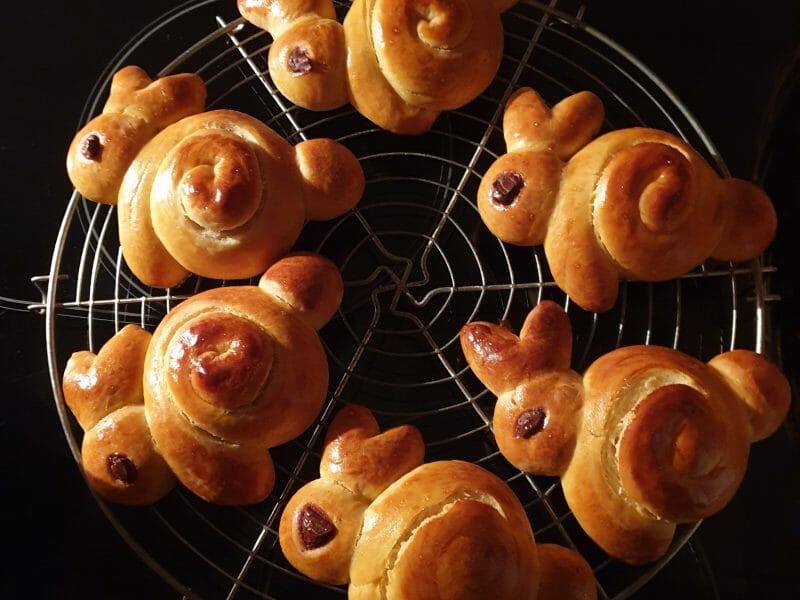 Cliquez pour zoomer ! Brioches lapin de Pâques Thermomix par celined07