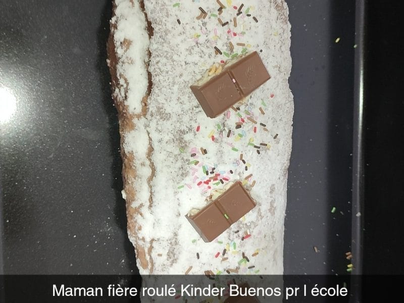 Cliquez pour zoomer ! Roulé au Kinder Bueno Thermomix par kynssia30