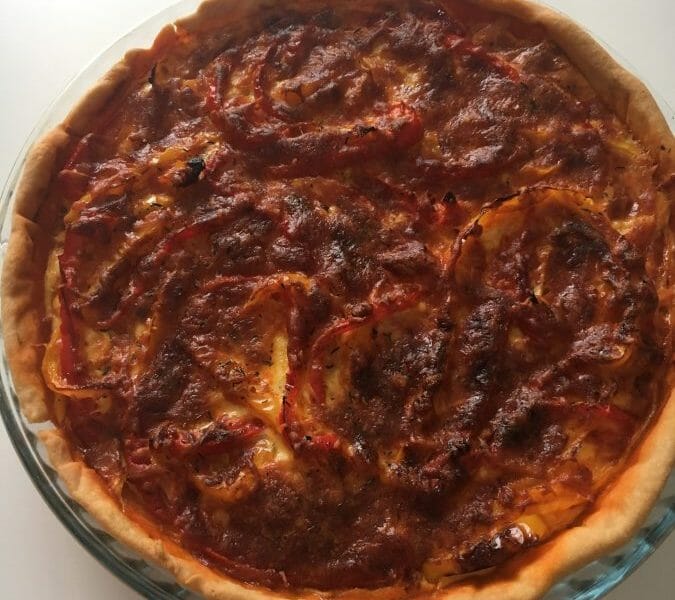 Cliquez pour zoomer ! Quiche poivrons et chorizo Thermomix par Eliott29