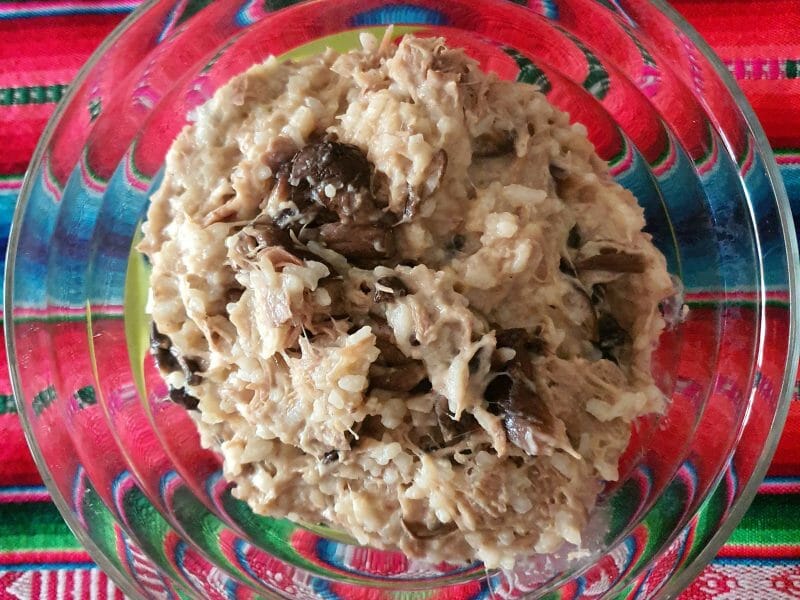 Cliquez pour zoomer ! Risotto poulet et champignons Thermomix par mgmo