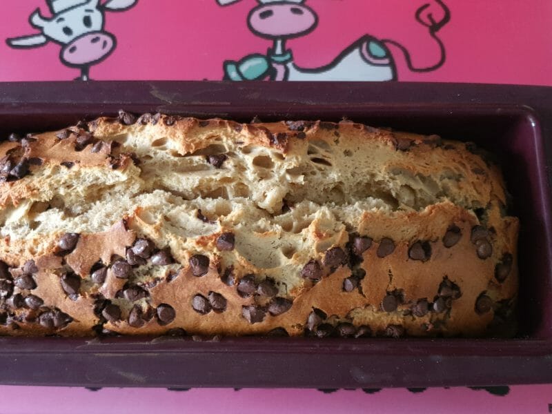 Cliquez pour zoomer ! Cake banane et pépites de chocolat Thermomix par mgmo