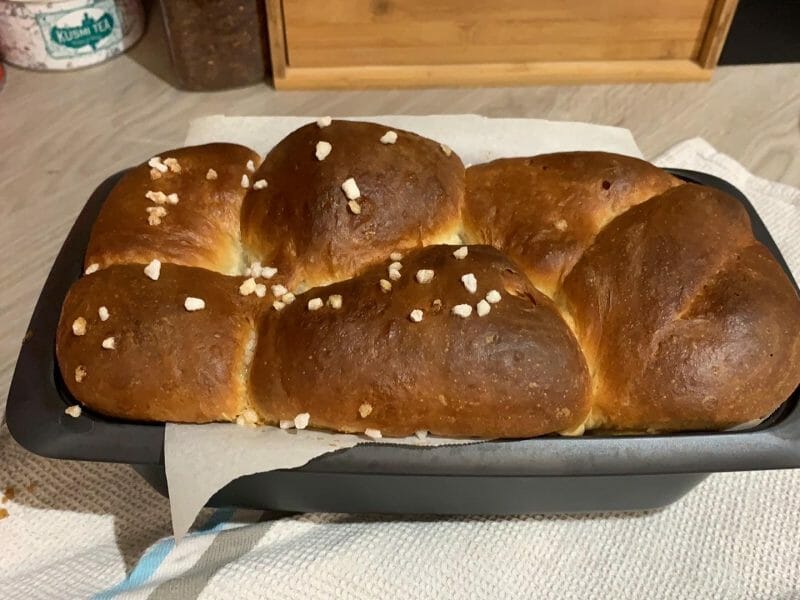 Cliquez pour zoomer ! Brioche sans beurre, sans oeufs Thermomix par melanie.touze88