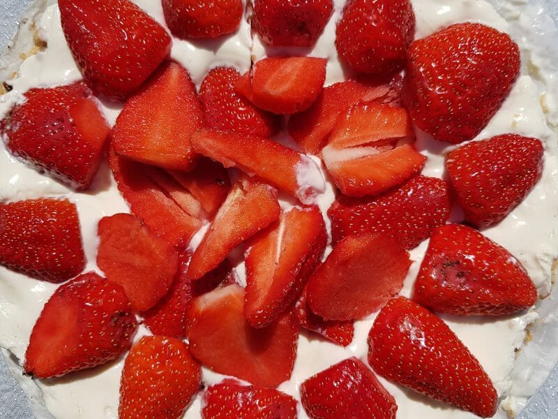 Cliquez pour zoomer ! Tarte aux fraises sans cuisson Thermomix par aurore_125