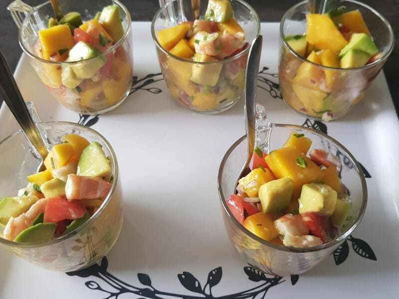 Cliquez pour zoomer ! Ceviche de crevettes, mangue, avocat Thermomix par aurore_125