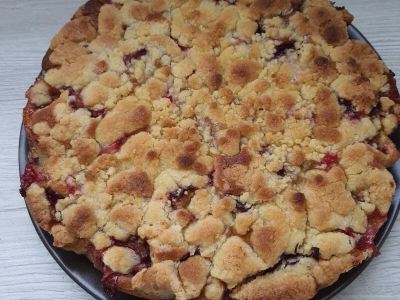 Cliquez pour zoomer ! Crumb cake aux prunes Thermomix par mily532