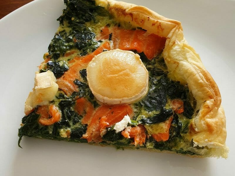 Cliquez pour zoomer ! Tarte épinards, saumon et chèvre Thermomix par anna_b