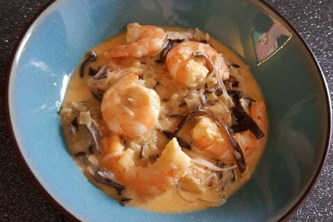 Cliquez pour zoomer ! Soupe thaï crevettes et lait de coco Thermomix par coraliefathisami