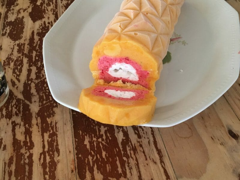 Cliquez pour zoomer ! Bûche glacée mangue et framboise Thermomix par yaju