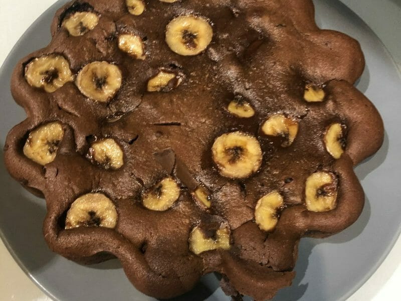 Cliquez pour zoomer ! Brownie fondant choco-banane Thermomix par viic