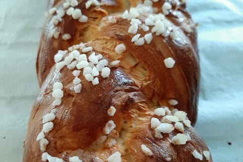 Cliquez pour zoomer ! Brioche tressée à la mie filante Thermomix par nenel31