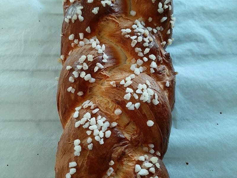 Cliquez pour zoomer ! Brioche tressée à la mie filante Thermomix par nenel31