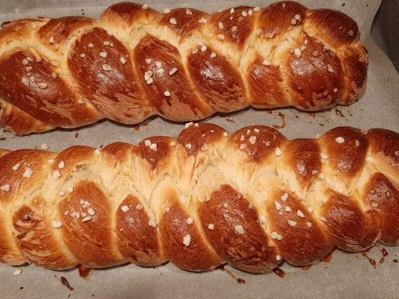 Cliquez pour zoomer ! Brioche tressée à la mie filante Thermomix par celine_331