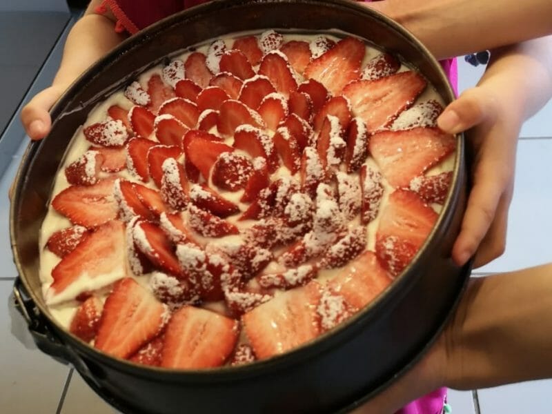 Cliquez pour zoomer ! Tarte aux fraises sans cuisson Thermomix par mawra