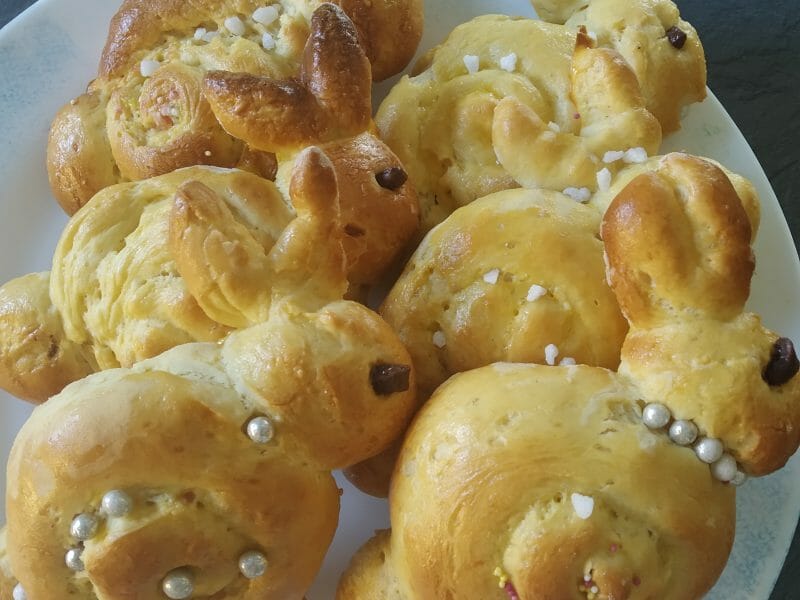 Cliquez pour zoomer ! Brioches lapin de Pâques Thermomix par sandrine_238