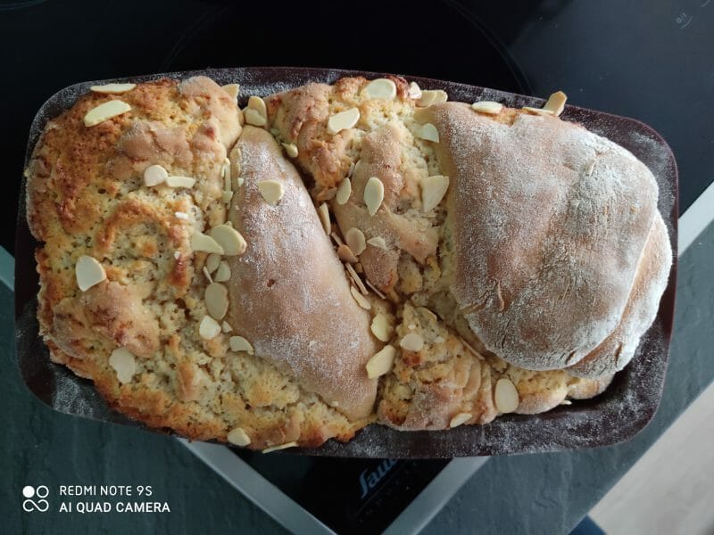 Cliquez pour zoomer ! Brioche à la crème d’amande Thermomix par sandrine_238