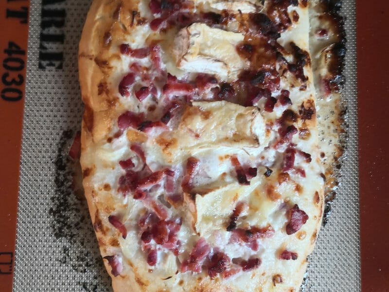 Cliquez pour zoomer ! Fougasse chèvre et lardons Thermomix par Sonia03