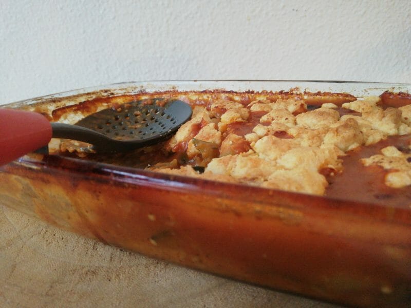 Cliquez pour zoomer ! Crumble aux légumes provençaux Thermomix par lougalane