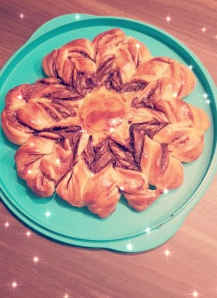 Cliquez pour zoomer ! Brioche étoilée au Nutella Thermomix par DelphineRauch