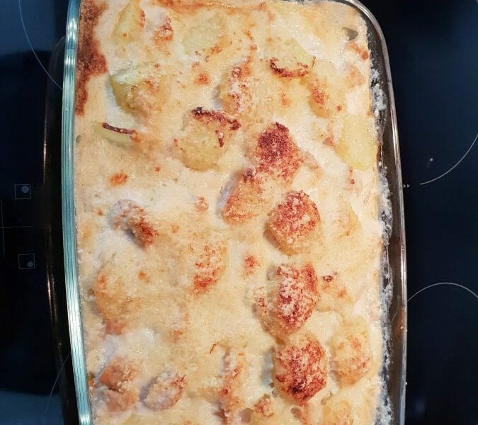 Cliquez pour zoomer ! Gratin aux deux saumons Thermomix par Catherine59215