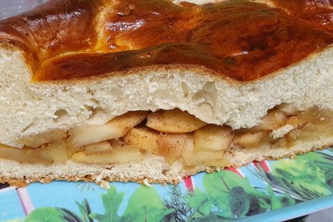 Cliquez pour zoomer ! Brioche aux pommes caramélisées Thermomix par melau