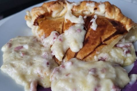 Cliquez pour zoomer ! Tourte lardons et comté Thermomix par melau