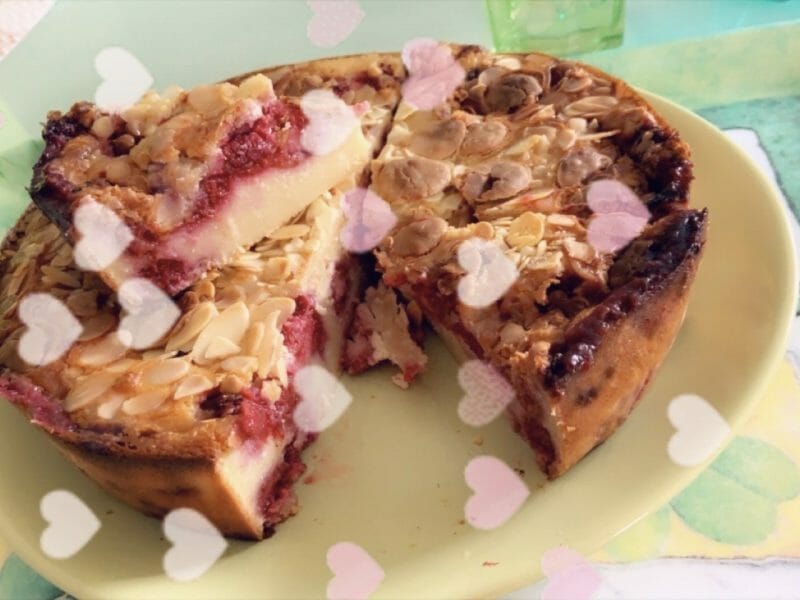 Cliquez pour zoomer ! Clafoutis aux framboises Thermomix par Céline