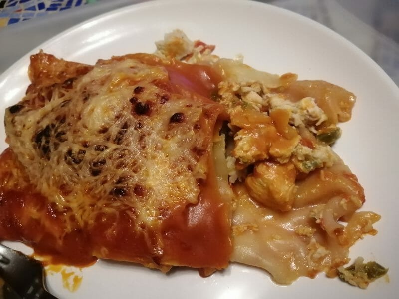 Cliquez pour zoomer ! Lasagnes au poulet et poivrons Thermomix par tiwara