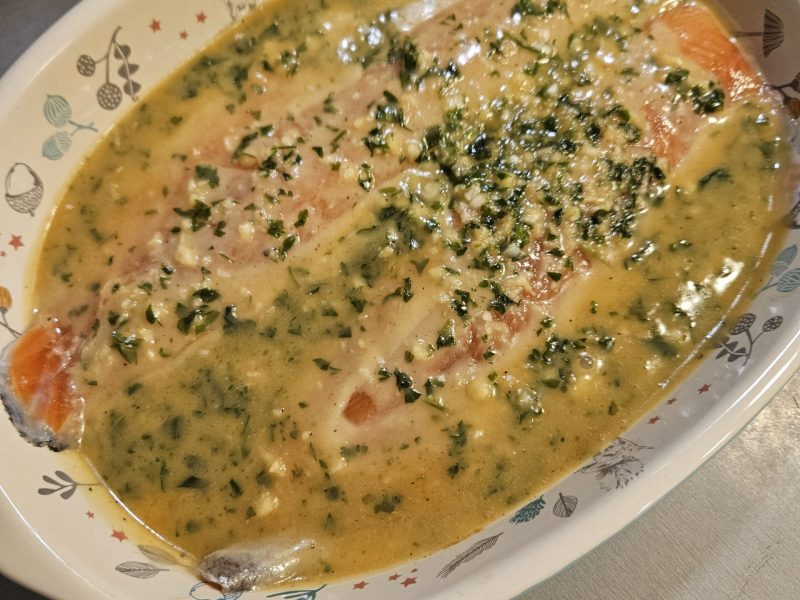 Cliquez pour zoomer ! Saumon au citron et à l’ail Thermomix par NICOLE