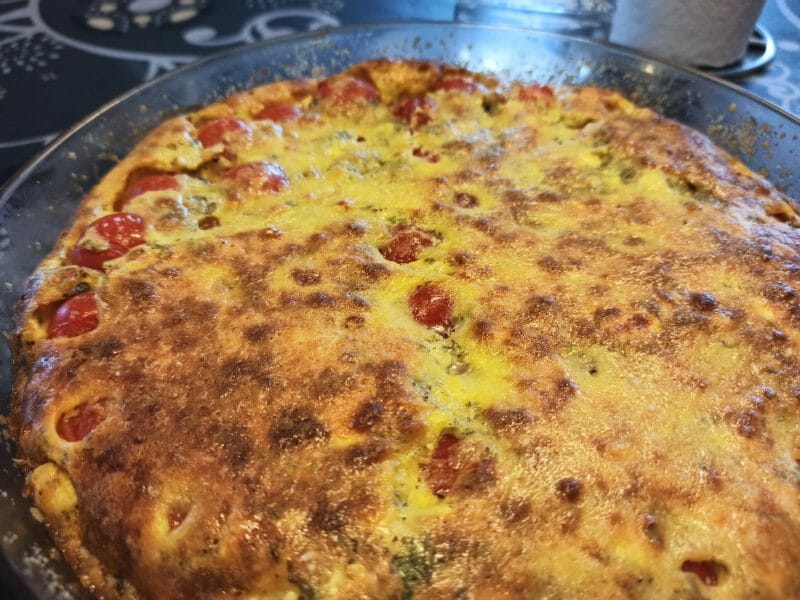 Cliquez pour zoomer ! Clafoutis tomates cerises et fromage de chèvre Thermomix par GumyRunner38