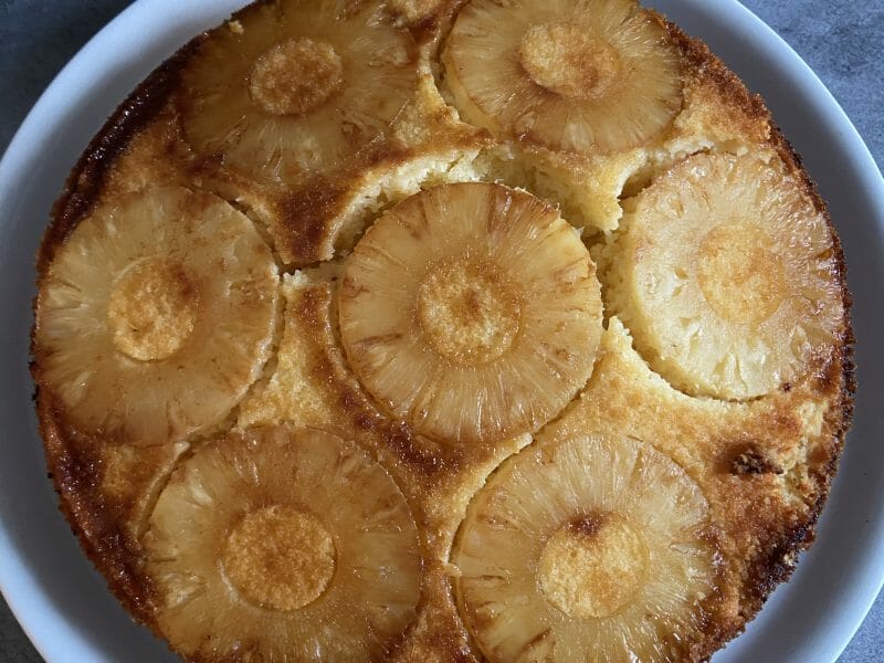 Cliquez pour zoomer ! Gâteau renversé à l’ananas Thermomix par caro_54