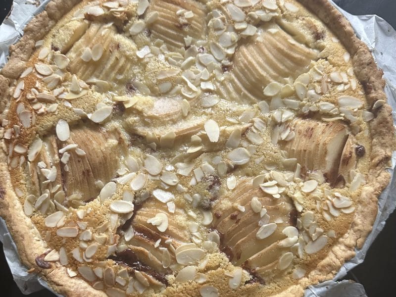 Cliquez pour zoomer ! Tarte aux poires sur lit de chocolat Thermomix par Mailianice