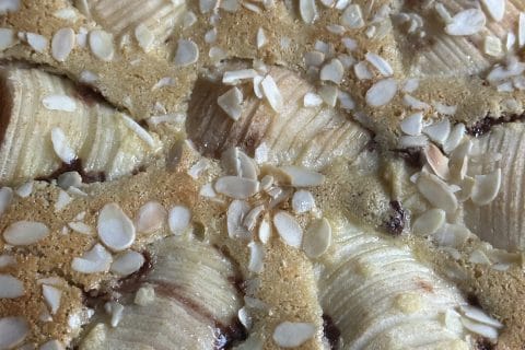 Cliquez pour zoomer ! Tarte aux poires sur lit de chocolat Thermomix par Mailianice