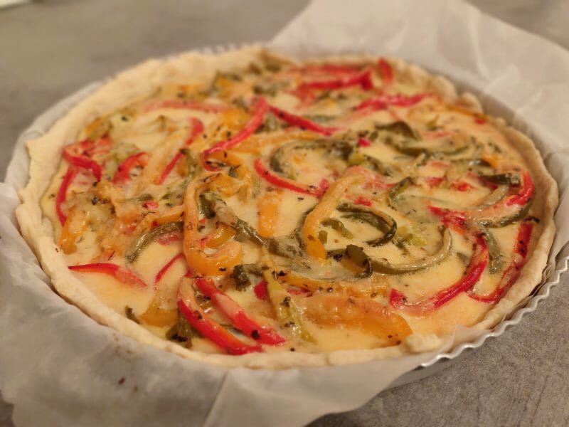 Cliquez pour zoomer ! Quiche poivrons et courgettes Thermomix par lea_mazone