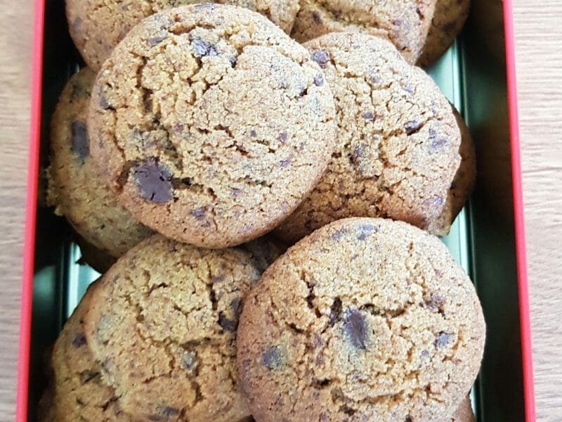 Cliquez pour zoomer ! Cookies au pain rassis et pépites de chocolat Thermomix par clara_31
