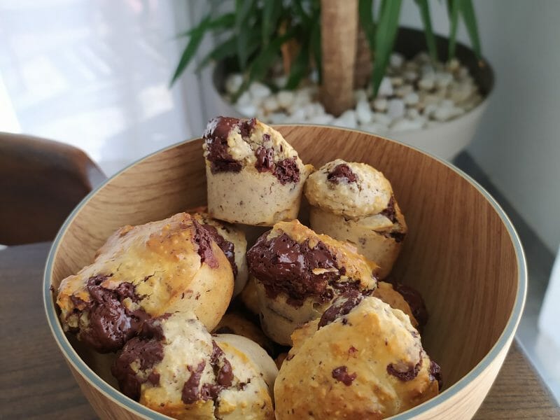 Cliquez pour zoomer ! Muffins au son d’avoine et aux pépites de chocolat Thermomix par chachou219