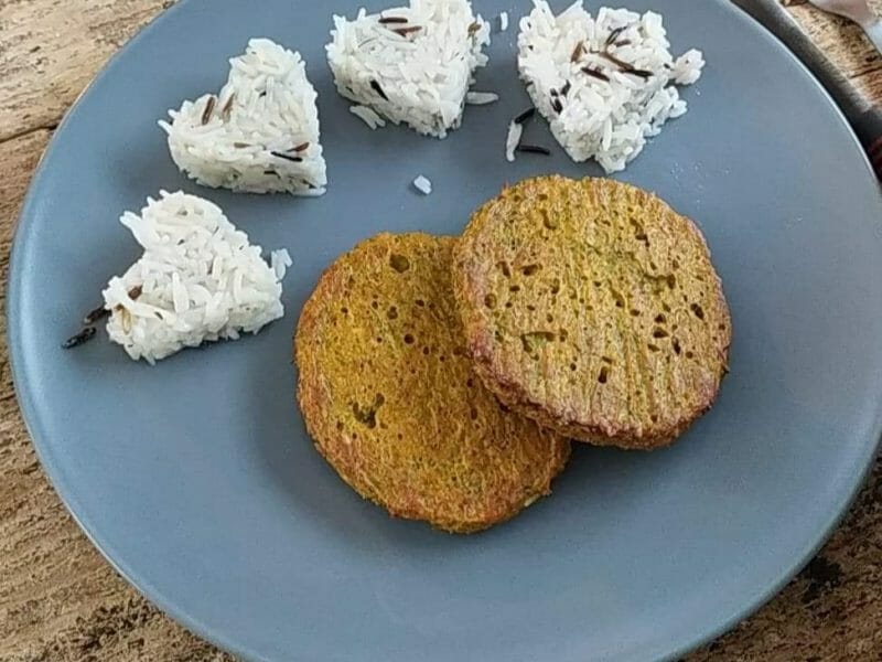 Cliquez pour zoomer ! Galettes de brocolis Thermomix par chachou219