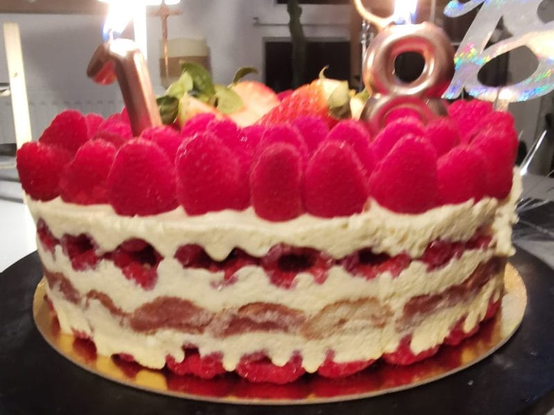 Cliquez pour zoomer ! Tiramisu aux framboises Thermomix par maupiti04