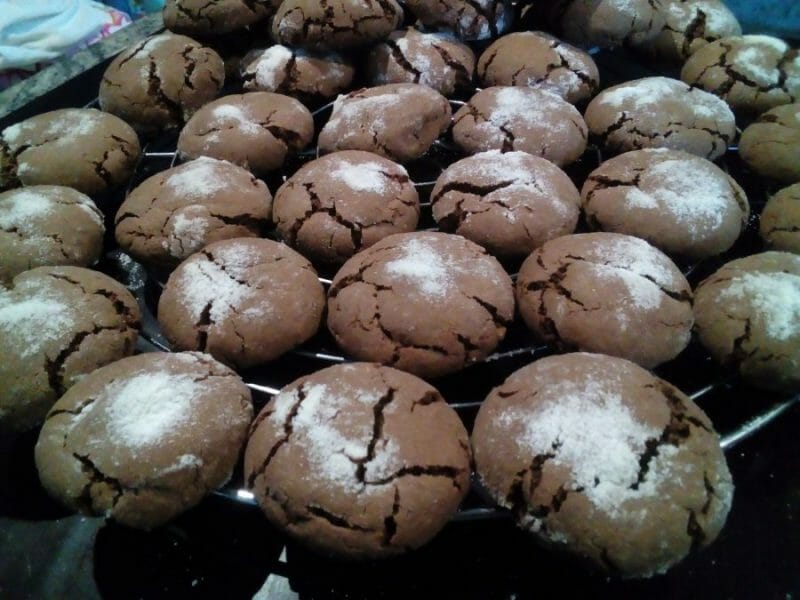 Cliquez pour zoomer ! Craquelés au chocolat Thermomix par Marie.Nanou