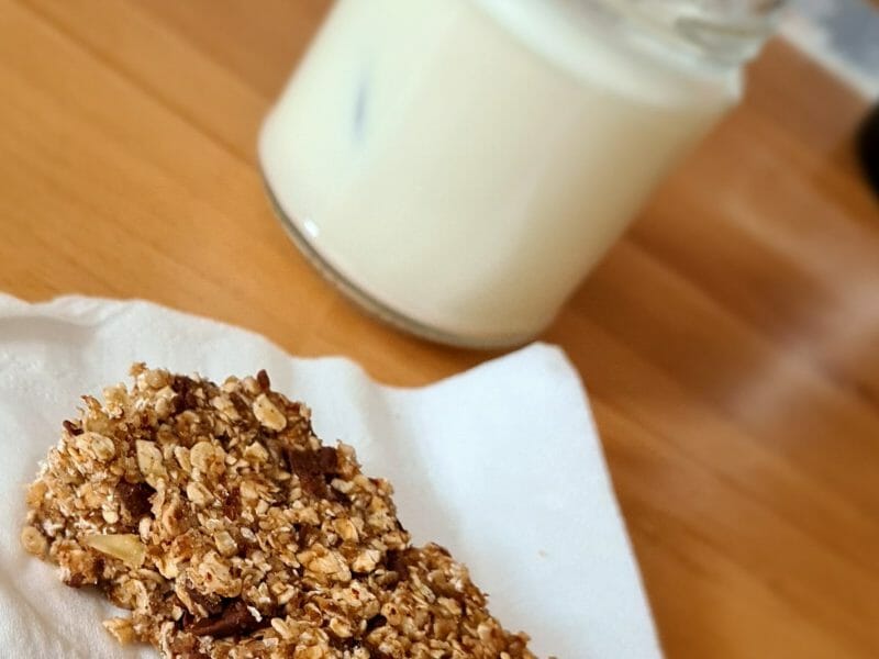 Cliquez pour zoomer ! Barres de céréales à l’avoine, noisettes, banane et chocolat Thermomix par barbara_33