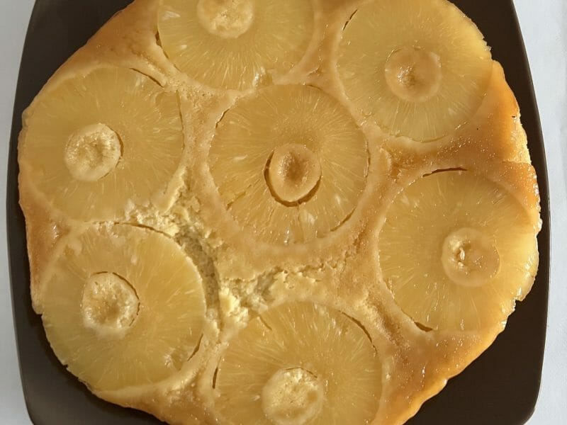 Cliquez pour zoomer ! Gâteau renversé à l’ananas Thermomix par hajar_5