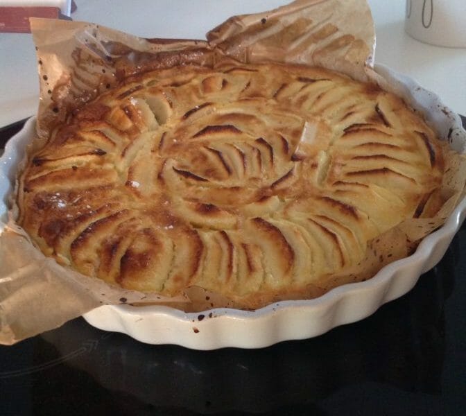 Cliquez pour zoomer ! Tarte normande aux pommes Thermomix par Nonole