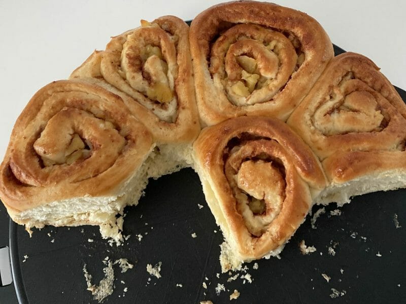 Cliquez pour zoomer ! Roulés aux pommes et à la cannelle Thermomix par Nonole