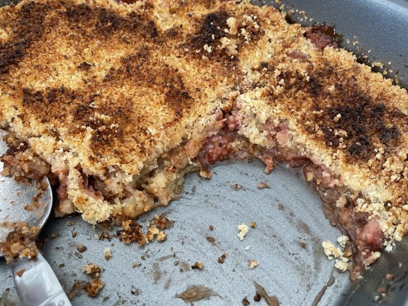 Cliquez pour zoomer ! Crumble fraise rhubarbe et noix de coco Thermomix par olympe974